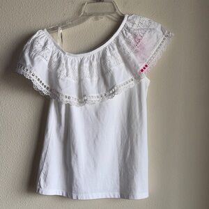 Lilly Pulitzer White Tracee Top Size XS